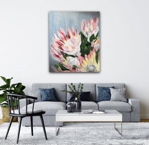 Protea painting